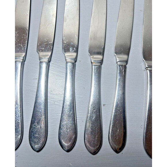 Cambridge Stainless Steel China Flatware Lot of 6 Butter‎ Cutters Heavy - Picture 10 of 16